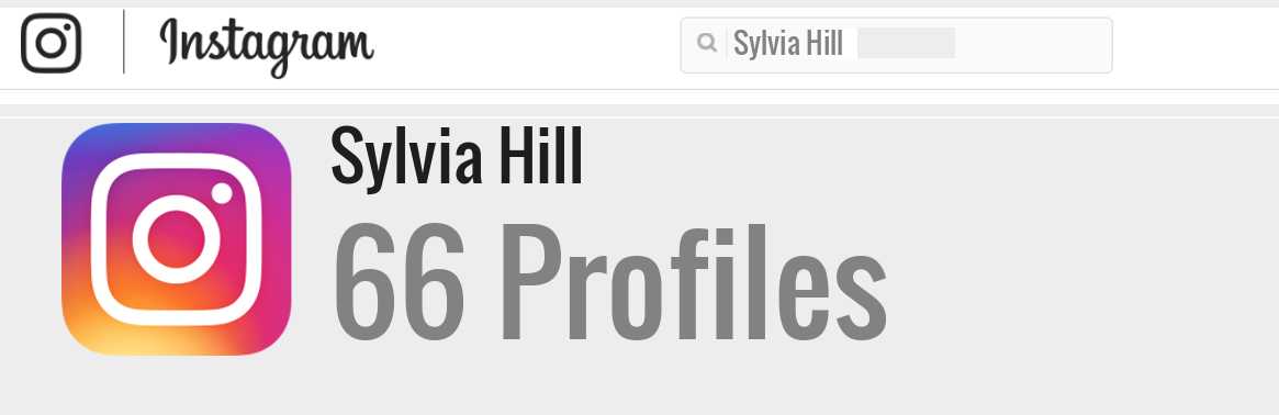 Sylvia Hill instagram account