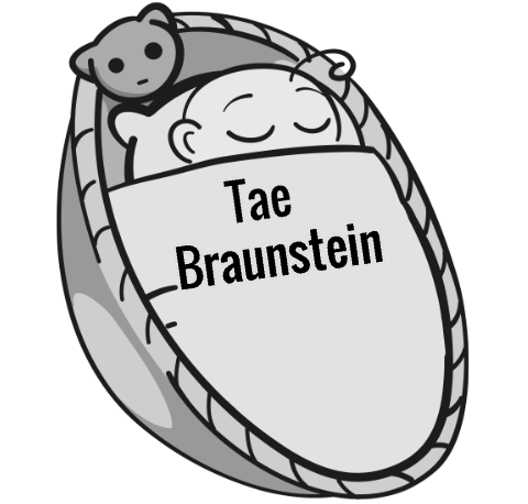 Tae Braunstein sleeping baby