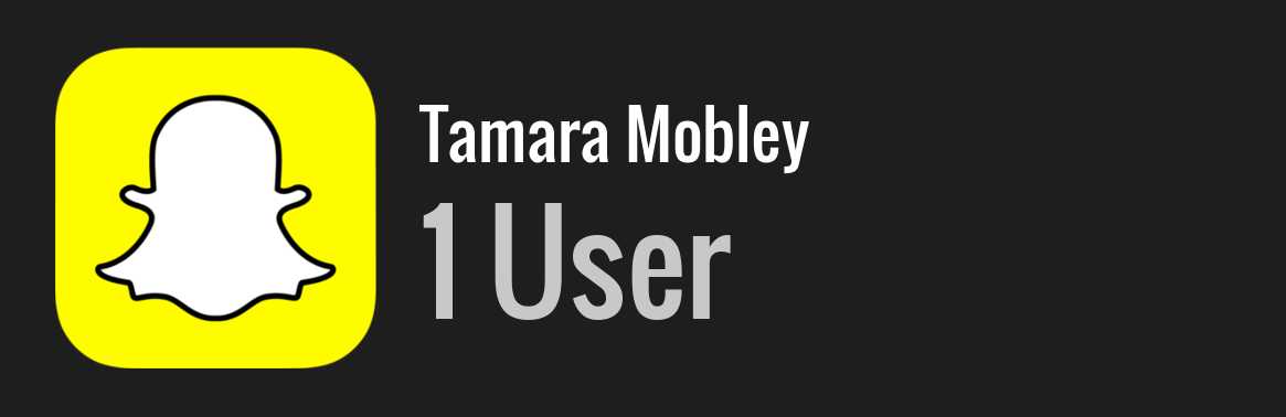 Tamara Mobley snapchat