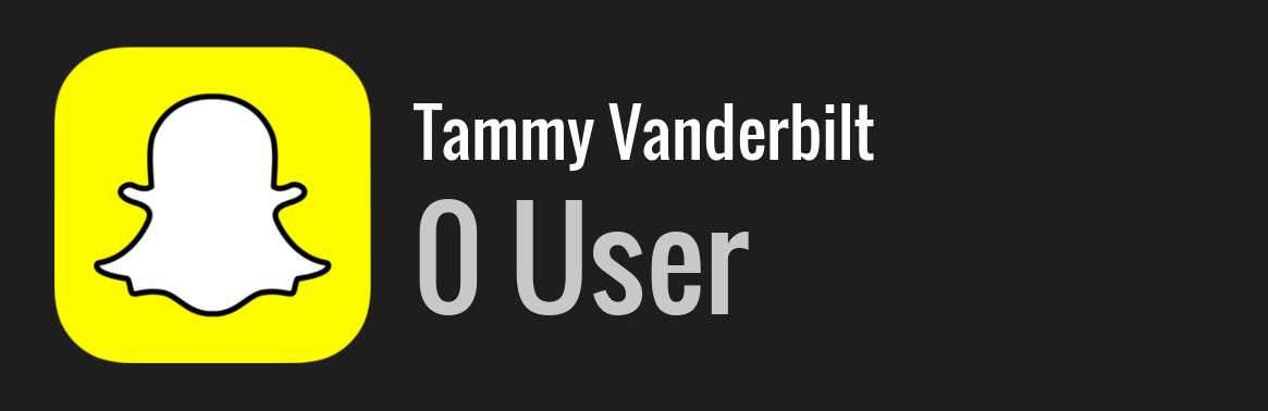 Tammy Vanderbilt snapchat