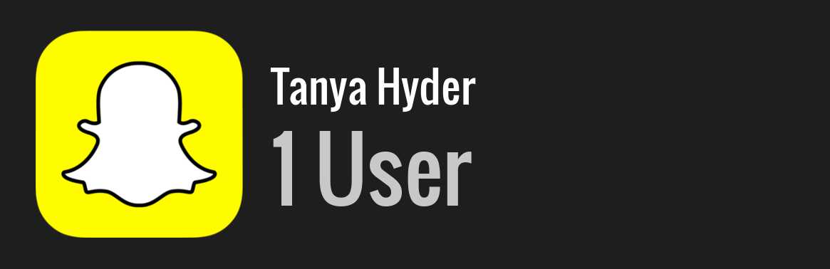 Tanya Hyder snapchat