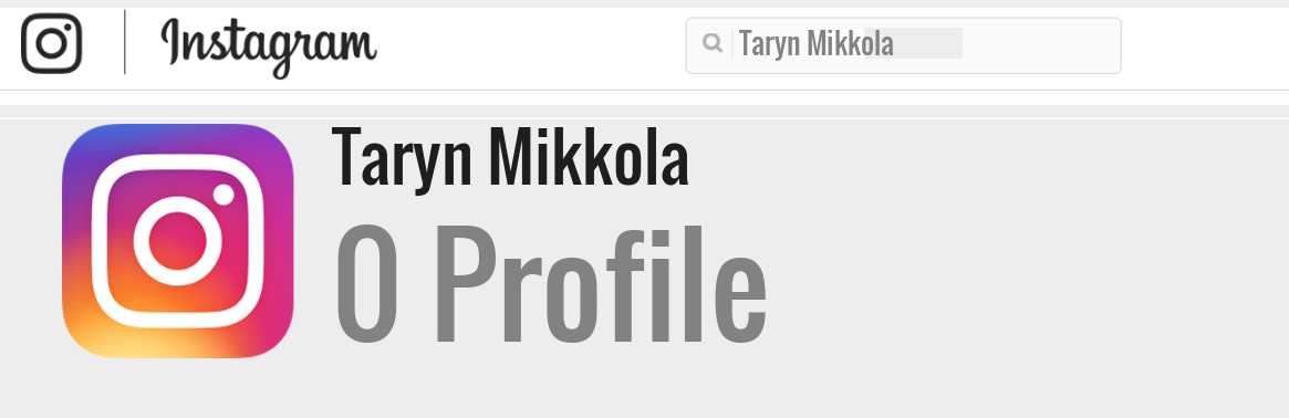 Taryn Mikkola instagram account