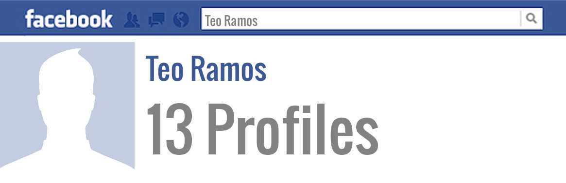 Teo Ramos facebook profiles
