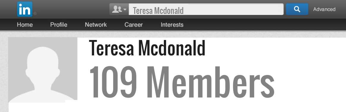 Teresa Mcdonald linkedin profile