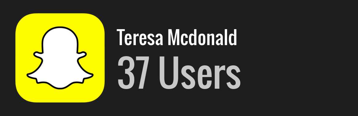 Teresa Mcdonald snapchat