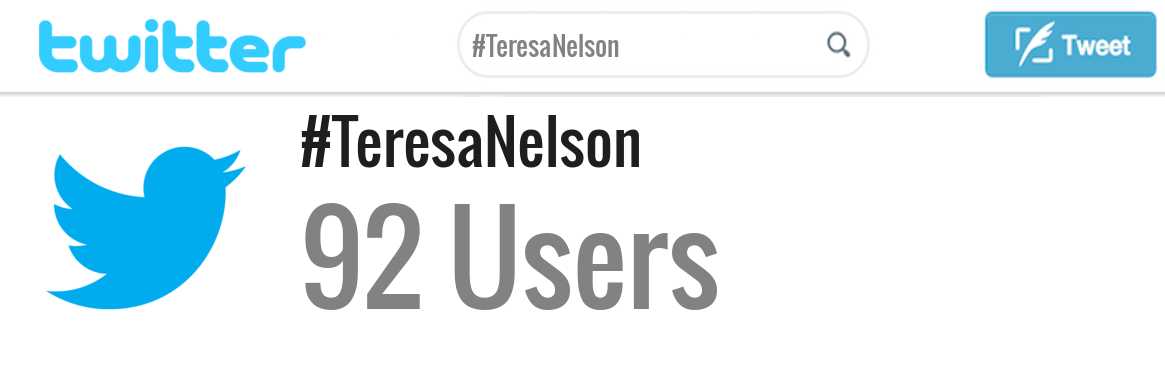 Teresa Nelson twitter account