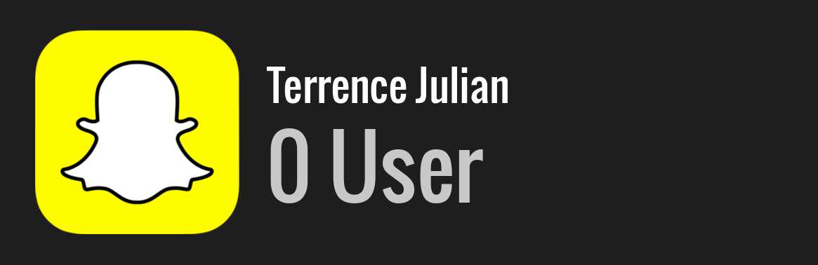 Terrence Julian snapchat