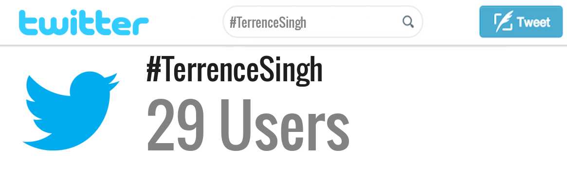 Terrence Singh twitter account