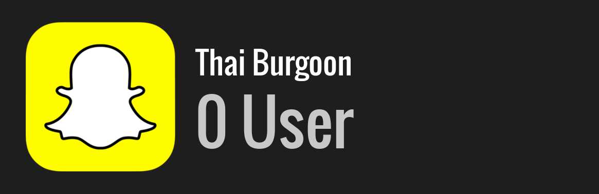 Thai Burgoon snapchat