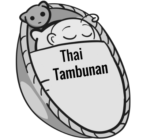 Thai Tambunan sleeping baby
