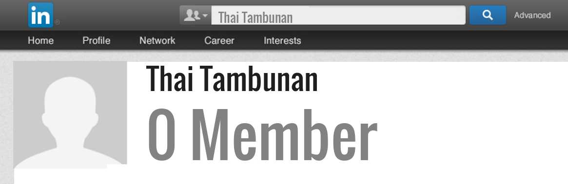 Thai Tambunan linkedin profile