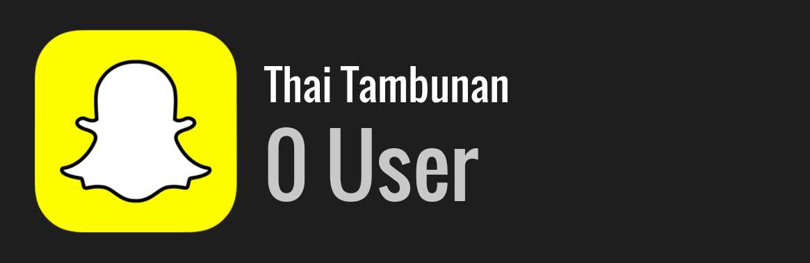 Thai Tambunan snapchat
