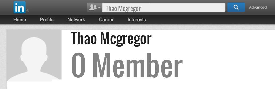 Thao Mcgregor linkedin profile