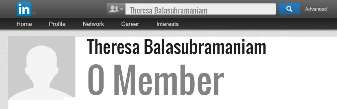 Theresa Balasubramaniam linkedin profile