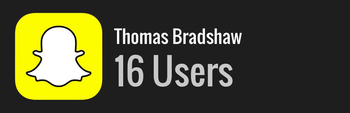 Thomas Bradshaw snapchat
