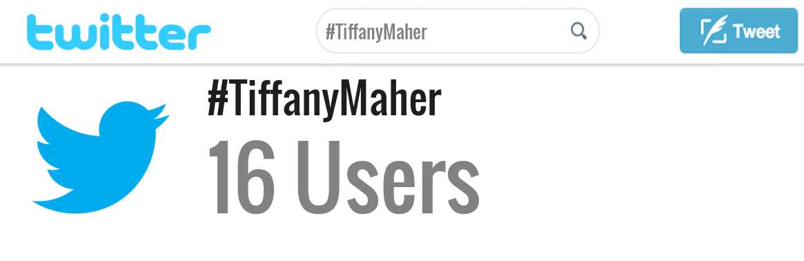 Tiffany Maher twitter account