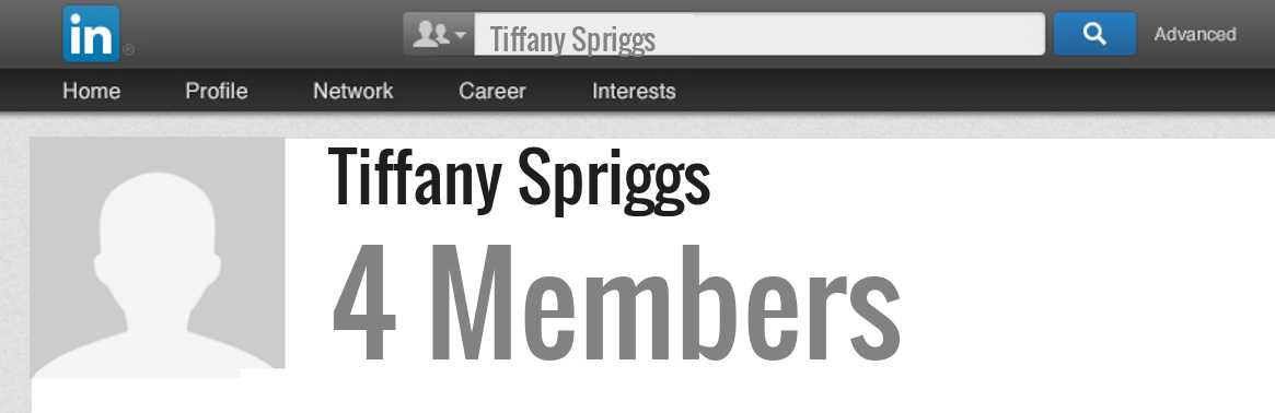 Tiffany Spriggs linkedin profile