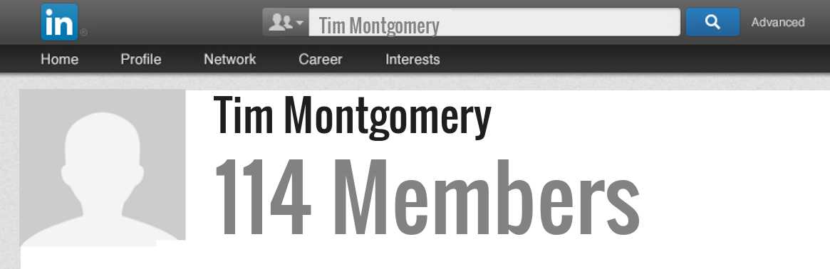 Tim Montgomery linkedin profile