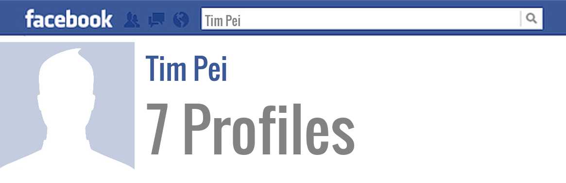 Tim Pei facebook profiles