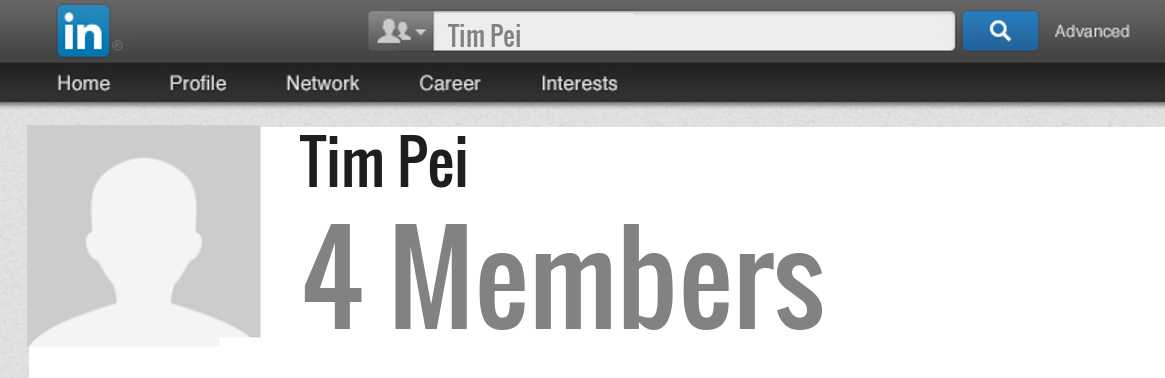 Tim Pei linkedin profile