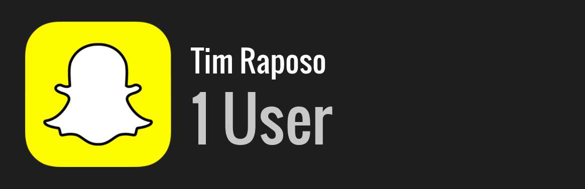 Tim Raposo snapchat