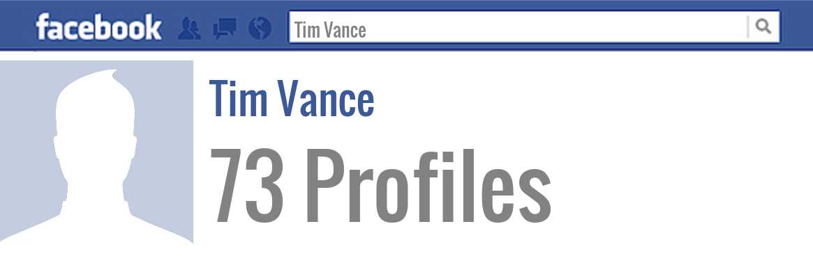 Tim Vance facebook profiles