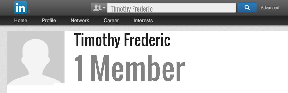 Timothy Frederic linkedin profile
