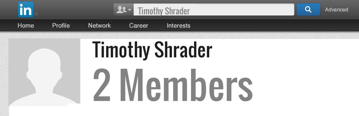 Timothy Shrader linkedin profile