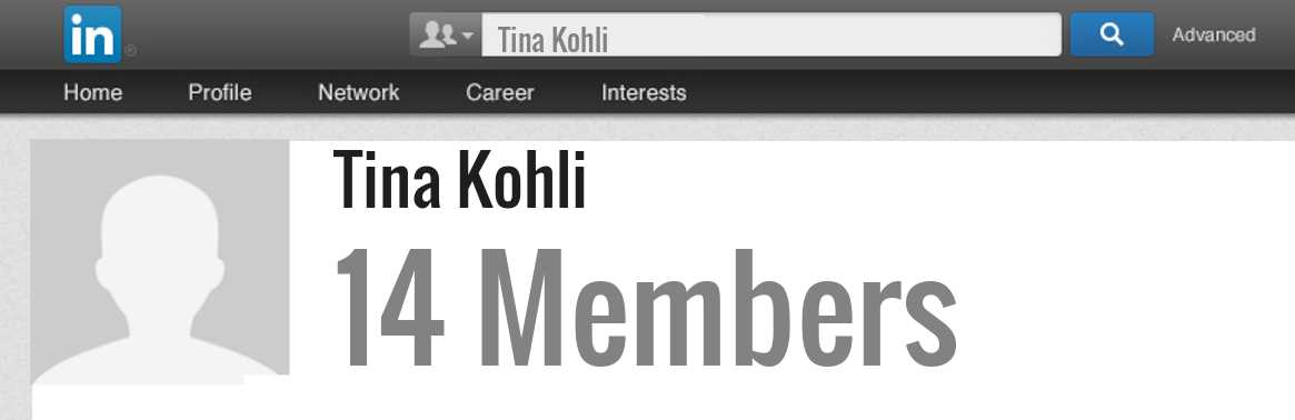 Tina Kohli linkedin profile