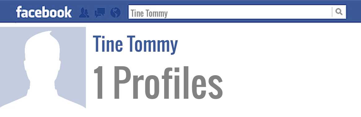 Tine Tommy facebook profiles