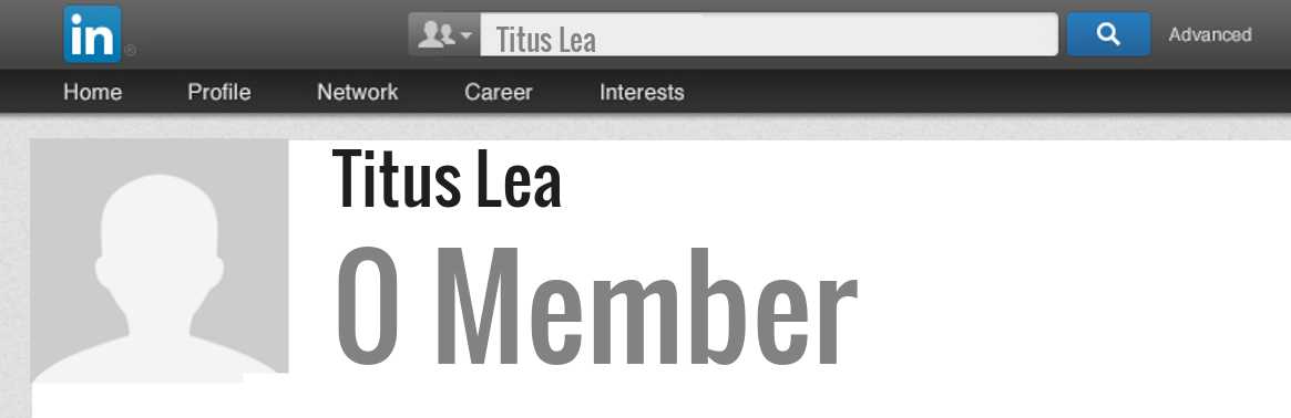Titus Lea linkedin profile