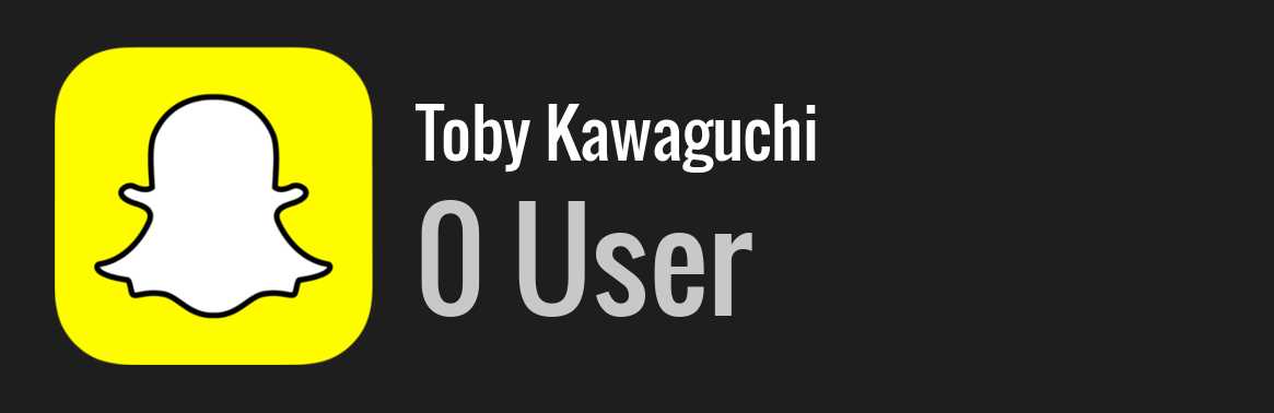 Toby Kawaguchi snapchat