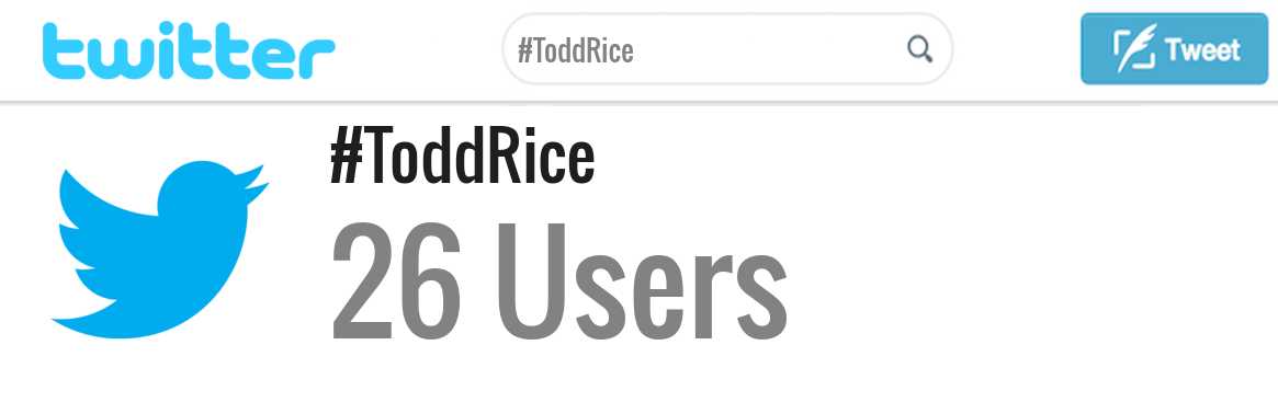 Todd Rice twitter account