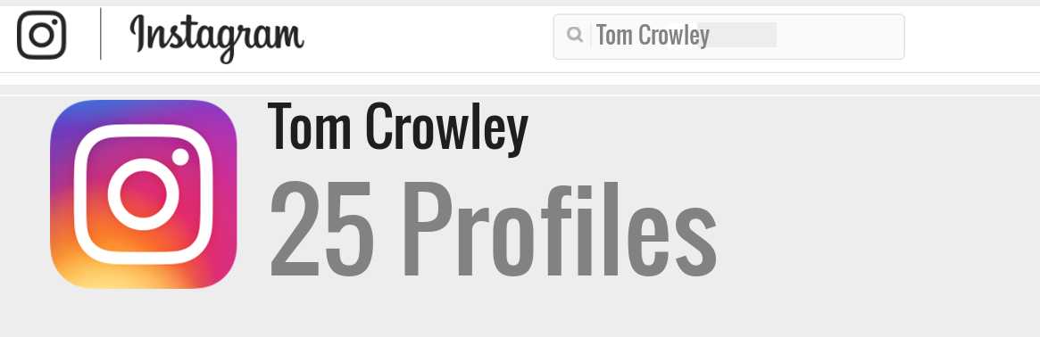Tom Crowley instagram account