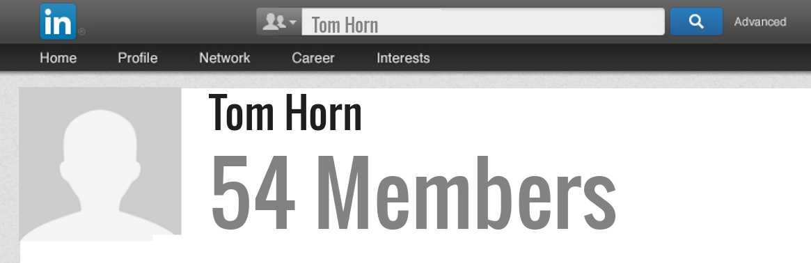 Tom Horn linkedin profile