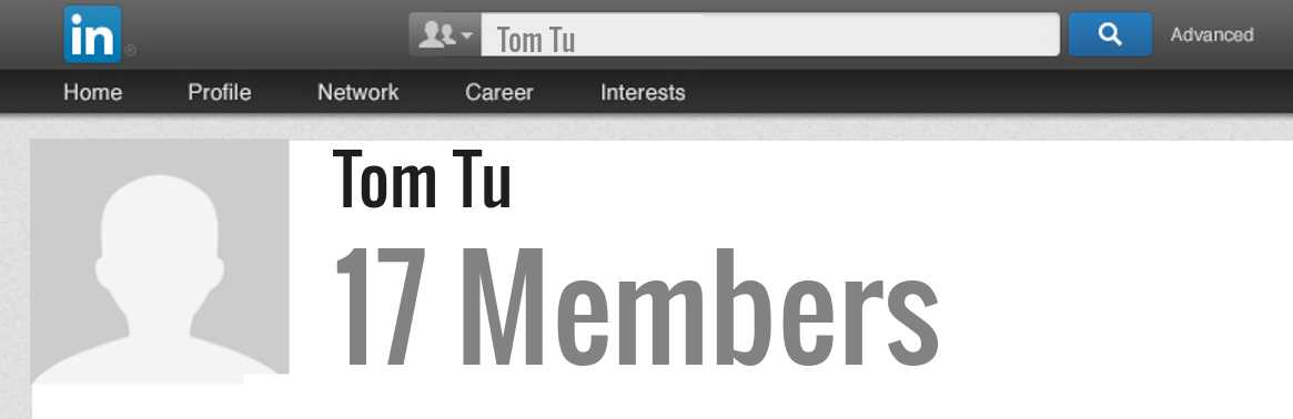 Tom Tu linkedin profile
