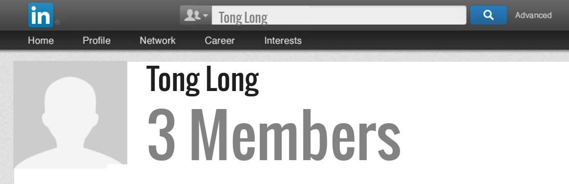 Tong Long linkedin profile
