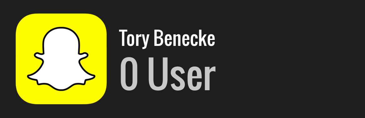 Tory Benecke snapchat