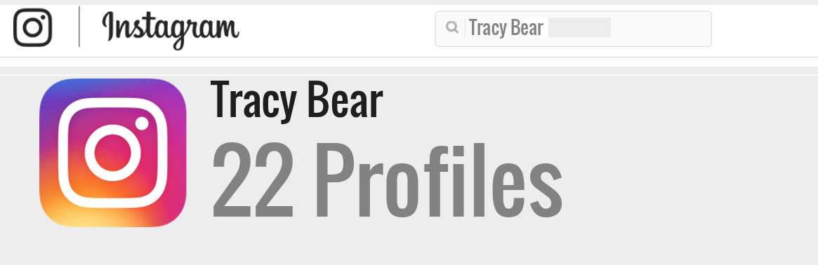 Tracy Bear instagram account