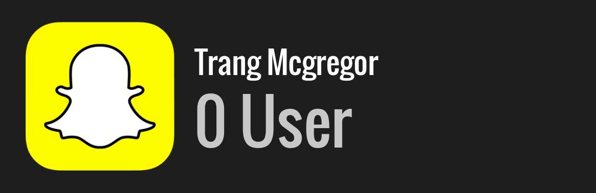 Trang Mcgregor snapchat