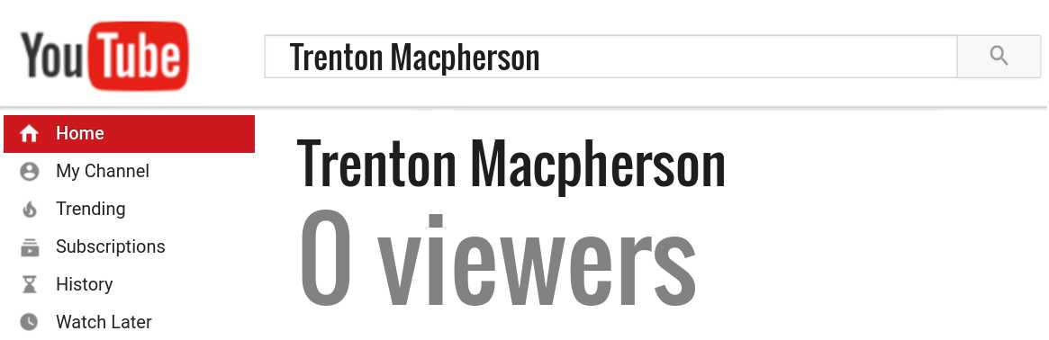 Trenton Macpherson youtube subscribers