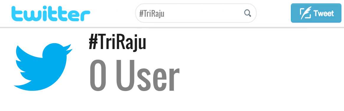 Tri Raju twitter account