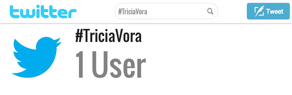 Tricia Vora twitter account