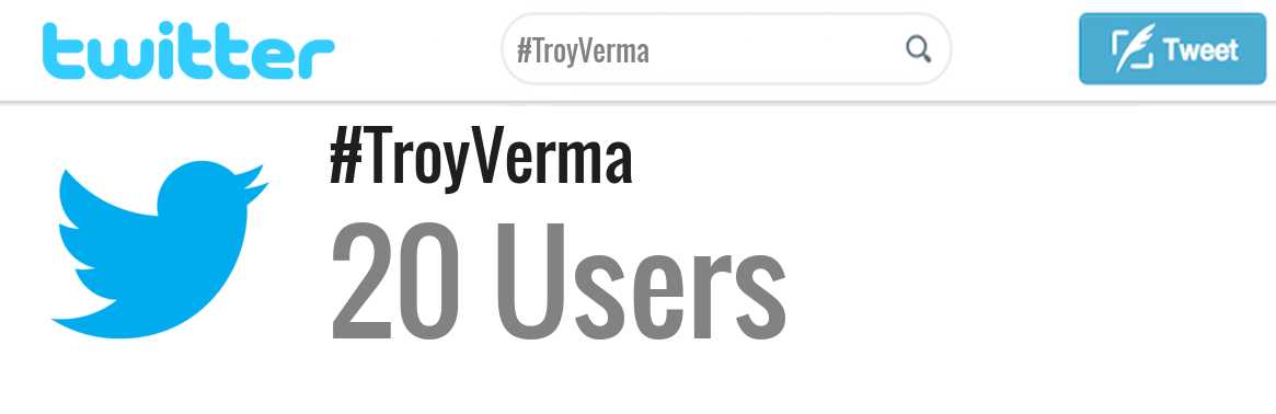 Troy Verma twitter account