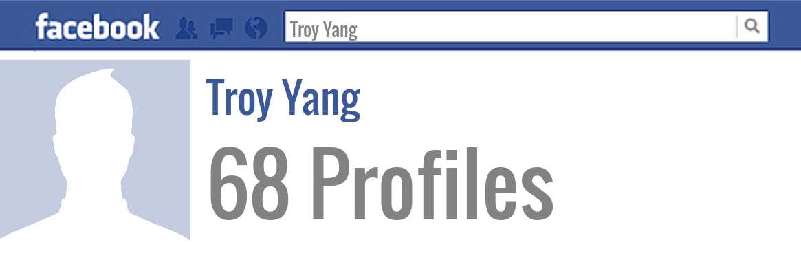 Troy Yang facebook profiles