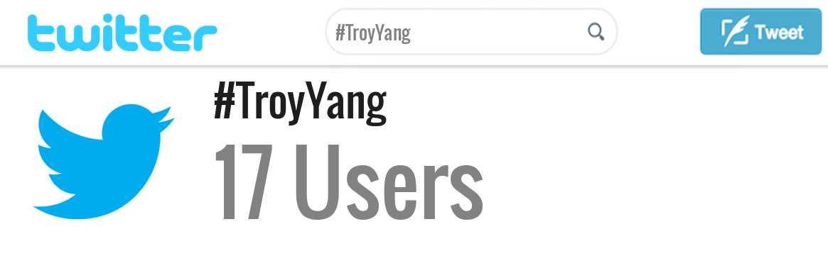 Troy Yang twitter account