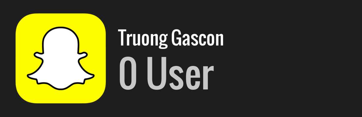 Truong Gascon snapchat