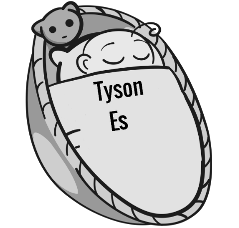 Tyson Es sleeping baby