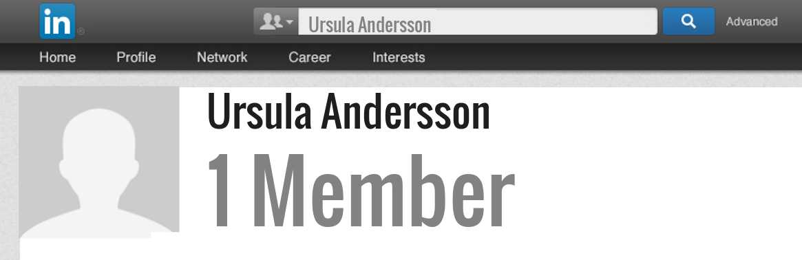 Ursula Andersson linkedin profile
