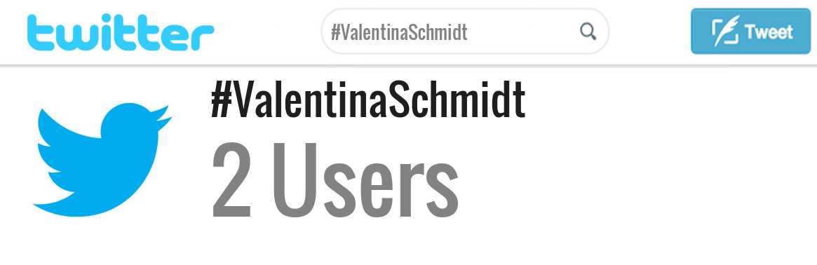 Valentina Schmidt twitter account